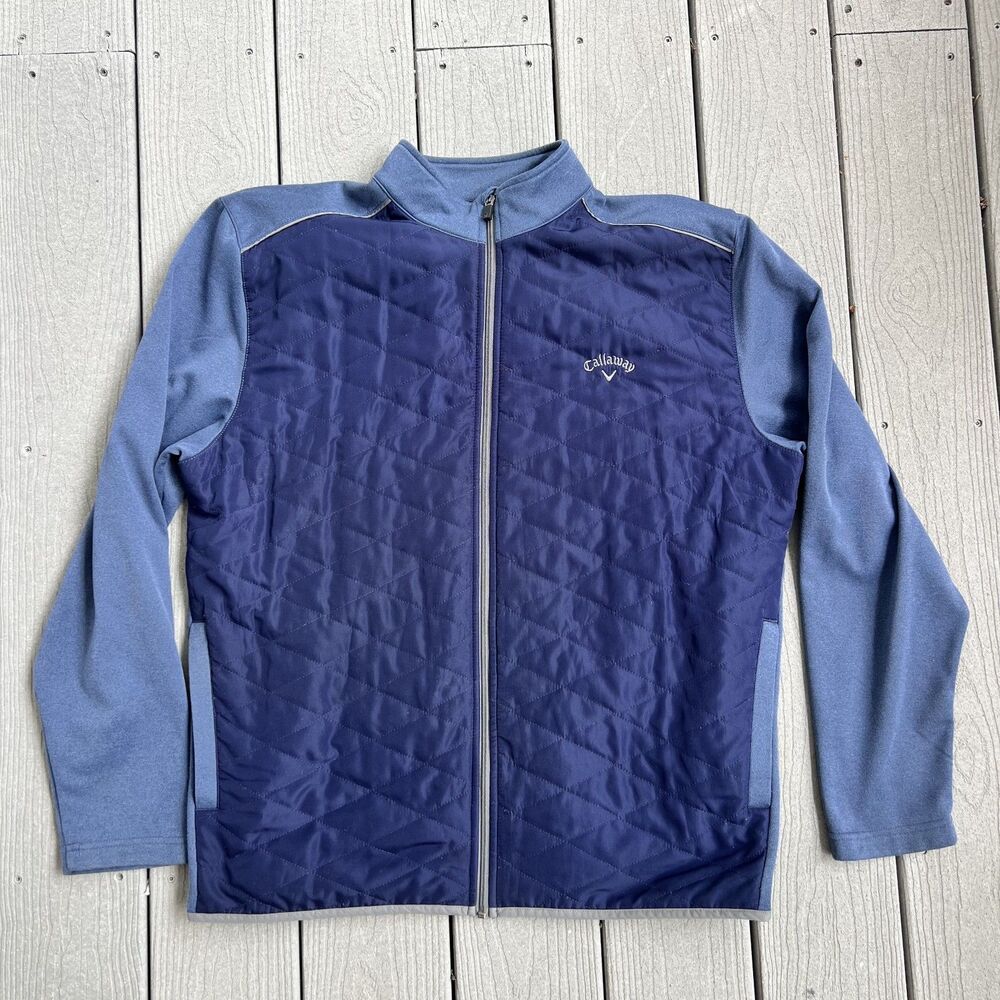 Callaway Men's Golf Jacket Blue Full Zip-Size XL